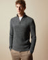 <P>Cotton Blend Cable Knit Funnel Neck Jumper</P>